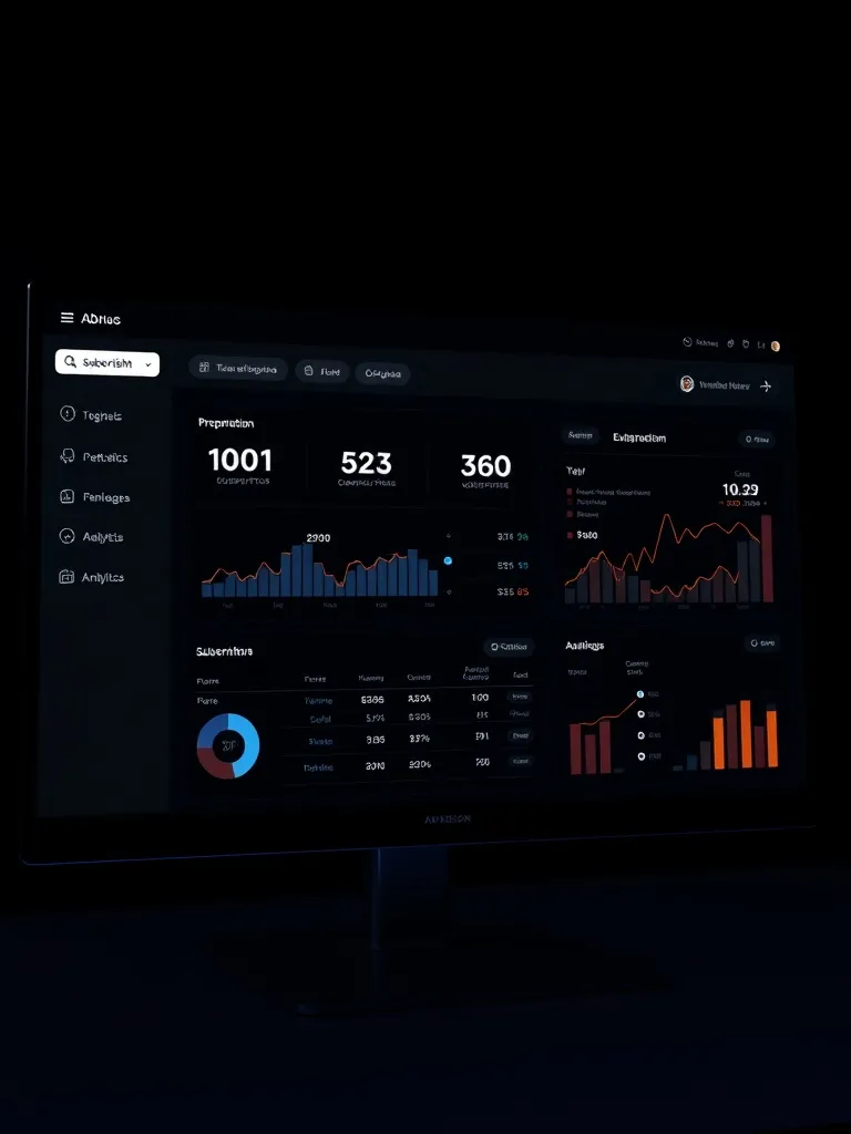 Interface de gestion SaaS